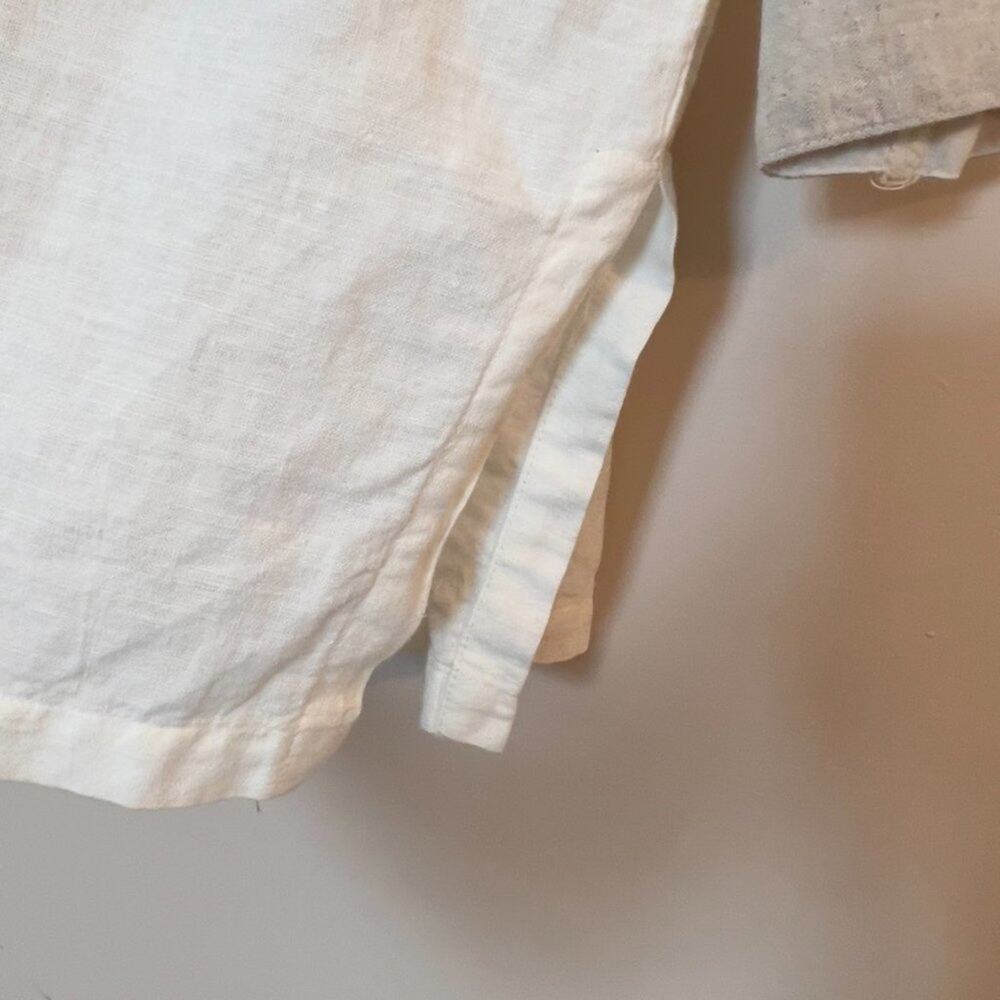 Garron Vintage Linen Cotton Blend Blouse Size S - Picture 7 of 8